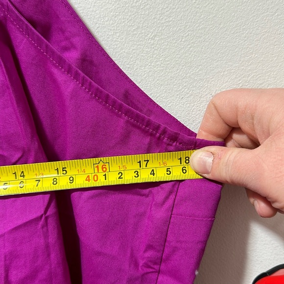 GAP Womens Deep V-Neck Pleated Cami Size XL ROSE PINK VERBANA‎ - Picture 7 of 8